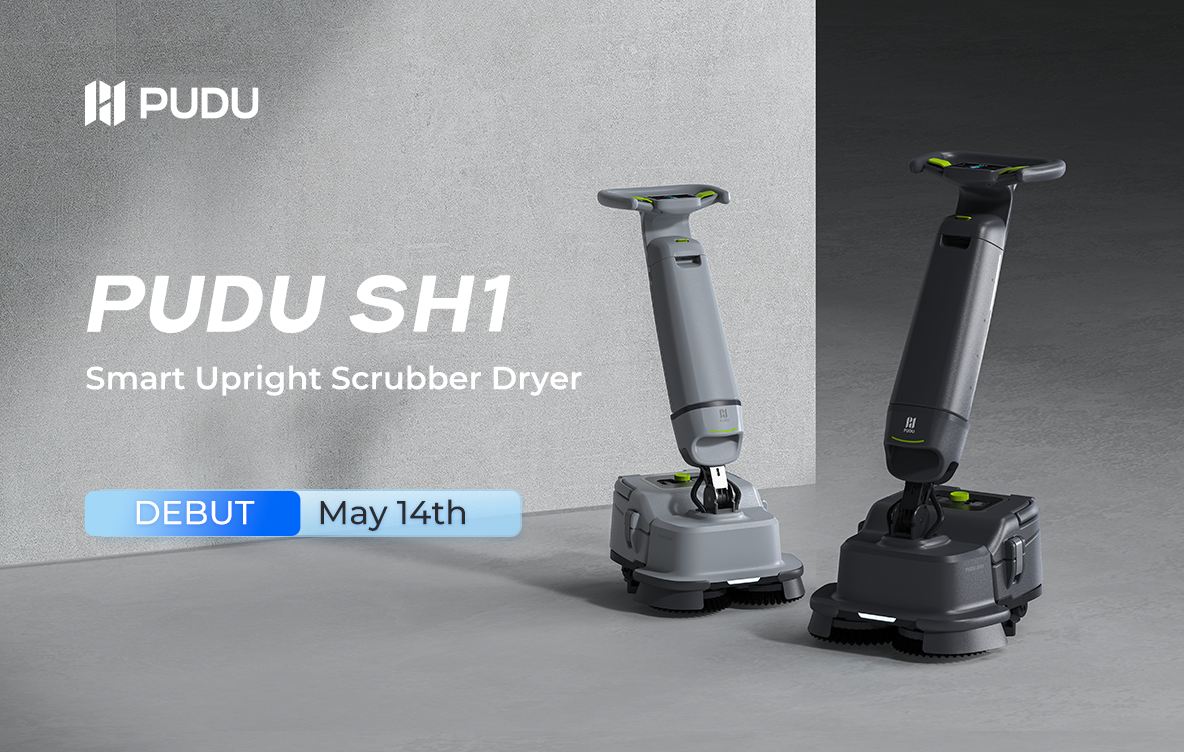 Pudu Robotics Unveils Enhanced PUDU SH1 Smart Upright Scrubber Dryer At Interclean 2024